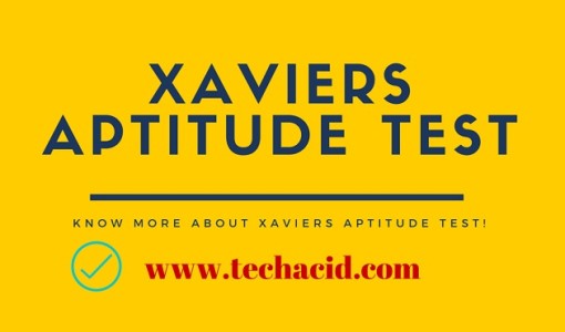 Xaviers Aptitude Test!