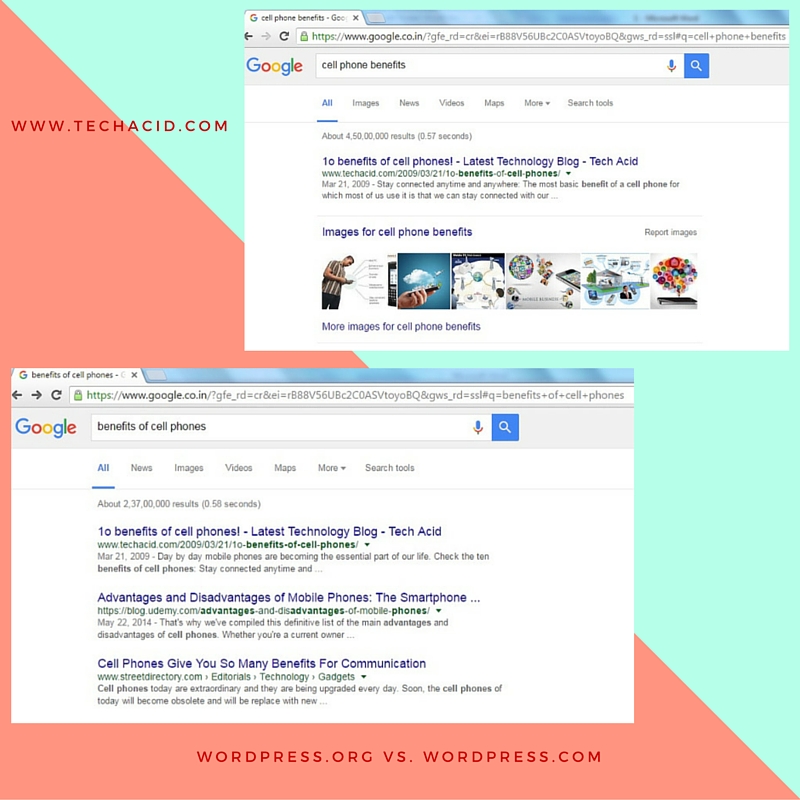 WordPress.org vs. WordPress.com - SEO